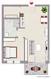 Grundriss Wohnung 23