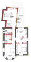 Grundriss Wohnung 2