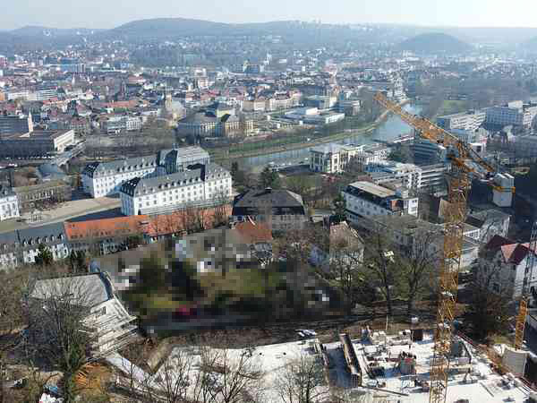 Baufeld 3: Penthouse-Aussicht auf die Stadt